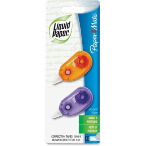 Paper Mate 1742425 Liquid Paper DryLine Micro Correction Tape, 2-Pack