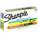 Sharpie 1754466 Liquid Pen Style Highlighters, Fluorescent Orange Ink, Chisel Tip, 12-Pack