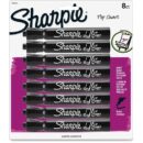 Sharpie 1760445 Flip Chart Marker, Broad Bullet Tip, Black, 8-Pack