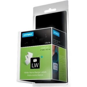 DYMO 1760756 LabelWriter Name Badge Labels, Black Text on White Label