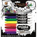 Sharpie 1779005 Stained Fabric Markers, Medium Brush Tip, Assorted Colors, 8-Pack