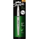 Sharpie 1800702 Stainless Steel Porous Point Pen, Stick, Fine 0.5 mm, Black Ink, Brushed Silver Barrel