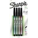 Sharpie 1802224 Pen Stylo, Fine Point, Assorted Colors, 4-Pack