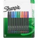Sharpie 1802226 Pen Stylo, Fine Point, Assorted Colors, 12-Pack
