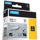DYMO 18051 Rhino Heat Shrink Tube Labels, White, 6mm, Black Text