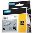 DYMO 18053 Rhino Heat Shrink Tube Label 3/8" 5", Black on White