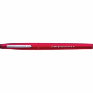Paper Mate 1806703 Flair Porous-Point Pen Medium Point 0.7 mm Green Barrel, Red