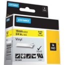 DYMO 18433 Rhino Vinyl Tape, 19mm, Yellow, Black Text