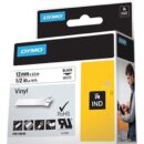 DYMO 18444 Rhino Industrial Vinyl Labels Printers 1/2" 18', Black Print on White
