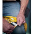DYMO 18491 Rhino 3/4" Flexible Nylon Tape, Black Text on Yellow Label