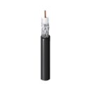 Belden 1855A 010Z1000 Mini RG59 Coaxial Cable, with TC Braid and 23/1 Solid BC, CMR, 75 0hm SDI, 1000' (304.8m), Black