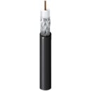 Belden 1855P 0101000 Mini RG59 SDI Coaxial Cable, 23/1 Solid BC, Foil 95% TC Braid, 75 Ohm, CMP, 1000' (304.8m) Reel, Black