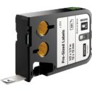 DYMO 1868665 XTL Black and White Die Tape, 0.5x0.5" (12x12 mm)