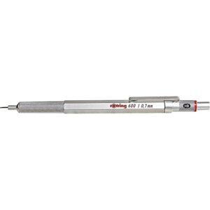 Rotring 1904444 600 Silver Mechanical Pencil 0.7mm, Silver