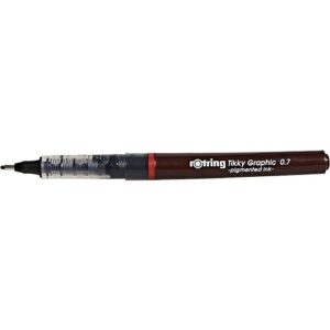 Rotring 1904750 Tikky Graphic Fineliner, Ballpoint Pen, 0.1mm, Burgundy