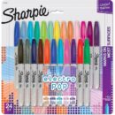 Sharpie 1927350 Fine Tip Permanent Marker, Fine Bullet Tip, Assorted Colors, 24-Pack