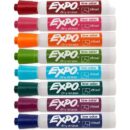 Expo 1927524 Dry Erase Marker, Broad Chisel Tip, Assorted Colors, 8-Pack