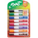 Expo 1944741 Magnetic Dry Erase Markers with Eraser, Chisel Tip, Assorted Colors, 8-Pack