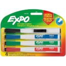 Expo 1944746 Magnetic Dry Erase Marker, Fine Bullet Tip, Assorted Colors, 4-Pack