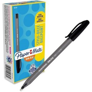 Paper Mate 1951257 InkJoy 100ST Ballpoint Pens, Medium Point, 1mm, Black, 12-Pack