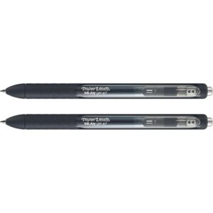Paper Mate 1951634 InkJoy Retractable Gel Pens, Medium Point, 0.7mm, Black, Blue Barrel, 2-Pack