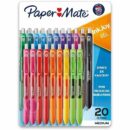 Paper Mate 1951718 InkJoy Retractable Gel Pens, Medium Point, 0.7mm, Assorted Colors, 20-Pack