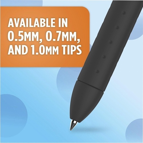 Paper Mate 1951719 InkJoy Retractable Gel Pens, Medium Point, 0.7mm, Black, 12-Pack