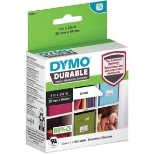 DYMO 1976411 Label Maker, LW DRBL RETL 1" X 2-1/8" (25MM X 54MM)