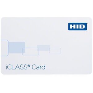 HID 2000HPGGSN-PACK50 HID 2000HPGGSN iCLASS 200x 2K/2 Printable Smart Card, SIO, Programmed, Glossy Front and Back, Sequential Non-Matching Numbers, No Slot, 50-Pack, White