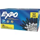 Expo 2003894 Low-Odor Dry Erase Marker Office Value Pack, Extra-Fine Bullet Tip, Black, 36-Pack