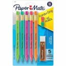 Paper Mate 2017483 Handwriting Triangular Mechanical Pencil Set, 5-Pack