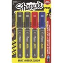 Sharpie 2018324 PRO Permanent Markers, Fine Point, 4-Pack, Black, Blue and Red
