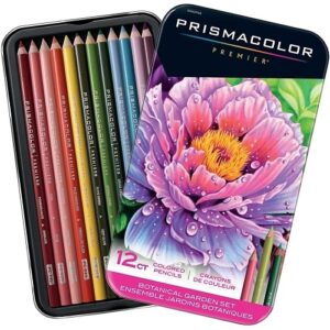 Prismacolor 2023752 Soft Core Colored Pencils, Botanical Assortment Set, 12-Pack