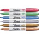 Sharpie 2029678 Metallic Permanent Markers, Fine Point, Assorted Colors, 3-Pack