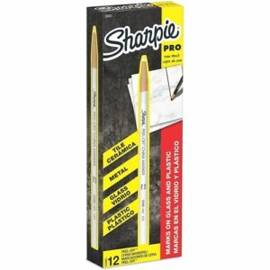 Sharpie 2060 Peel-Off China Marker, 12-Pack, White