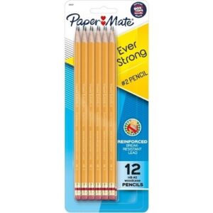 Paper Mate 2065457 EverStrong #2 Woodcase Pencils, 12-Pack