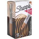 Sharpie 2089624 Metallic Permanent Marker, Medium Tip, 12-Pack, Bronze