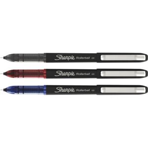 Sharpie 2093224 Rollerball Pen, Needle Point, 0.5mm, Business Assorted Colors, 4-Pack