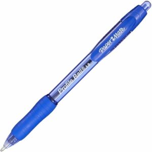 Paper Mate 2095462 Profile Retractable Ballpoint Pens, Medium Point, 1.0mm, Blue, 12-Pack