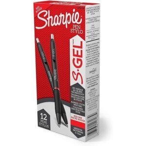 Sharpie 2096158 S-Gel, Medium Point, 07.mm, Red, 12-Pack