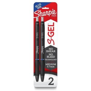 Sharpie 2096170 S-Gel, Medium Point, 07.mm, Blue, 2-Pack