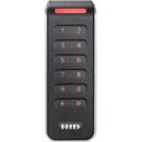 HID 20KNKS-01-00001H Signo 20K Keypad Mullion Pigtail Reader with Seos Profile, Wiegand 4-Bit, Red LED, Red Keypad Backlight, Black with Silver Trim