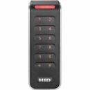 HID 20KNKS-02-000000 HID 20KNKS-02 Signo 20K Mullion Contactless Smartcard Narrow Keypad Reader, 13.56mHz Profile, OSDP/Wiegand, Pigtail, Mobile Ready, Black with Silver Trim