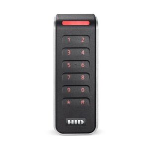 HID 20KNKS-T3-000000 Signo 20K Keypad Reader, Pigtail, Custom Profile, Black with Silver Trim