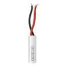Genesis 21011101 22 AWG 2C Solid Riser Cable, White, 1000' REELEX Pull Box