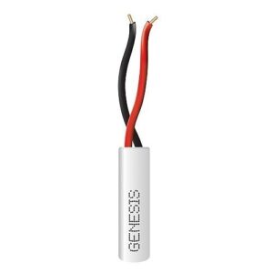 Genesis 21015801 22/2 Solid Riser BC Cable, 500', White