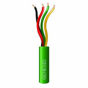 Genesis 21031105 22/4 Solid Riser Cable, 1000', Pull Box, Green (Replaces 11031105)