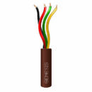 Genesis 21031107 22/4 Solid Riser Cable, 1000', Pull Box, Brown (Replaces 11031107)