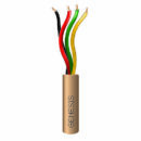 Genesis 21031113 22/4 Solid Riser Cable, 1000', Pull Box, Beige