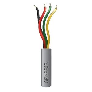Genesis 21035809 22/4 Solid Riser BC Cable, CMR, FT4, 500' Speed Bag, Gray (Replaces 11335809)